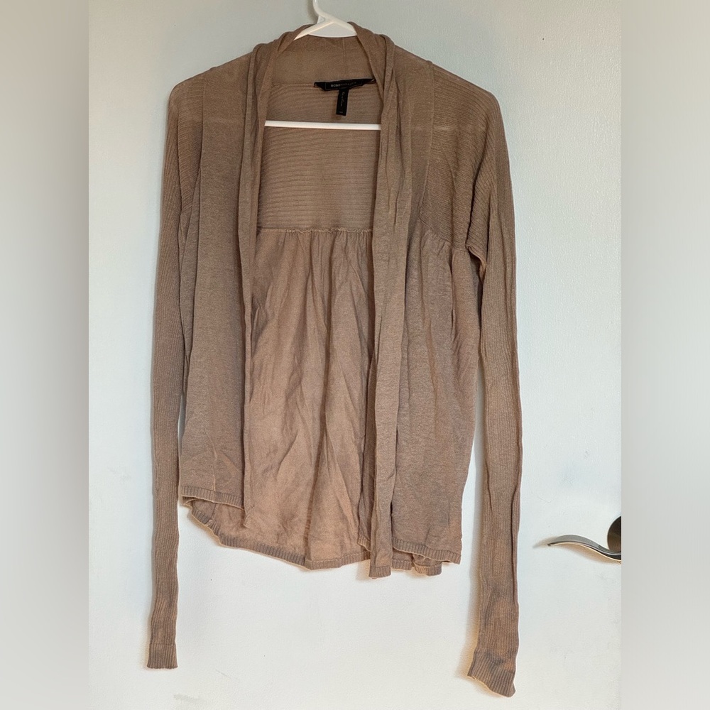 Lightweight BCBGMAXAZRIA tan sweater XS